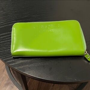 Kate Spade Lime Green Zip Wallet